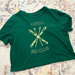 Colsie Green Aspen Ski Club Tee